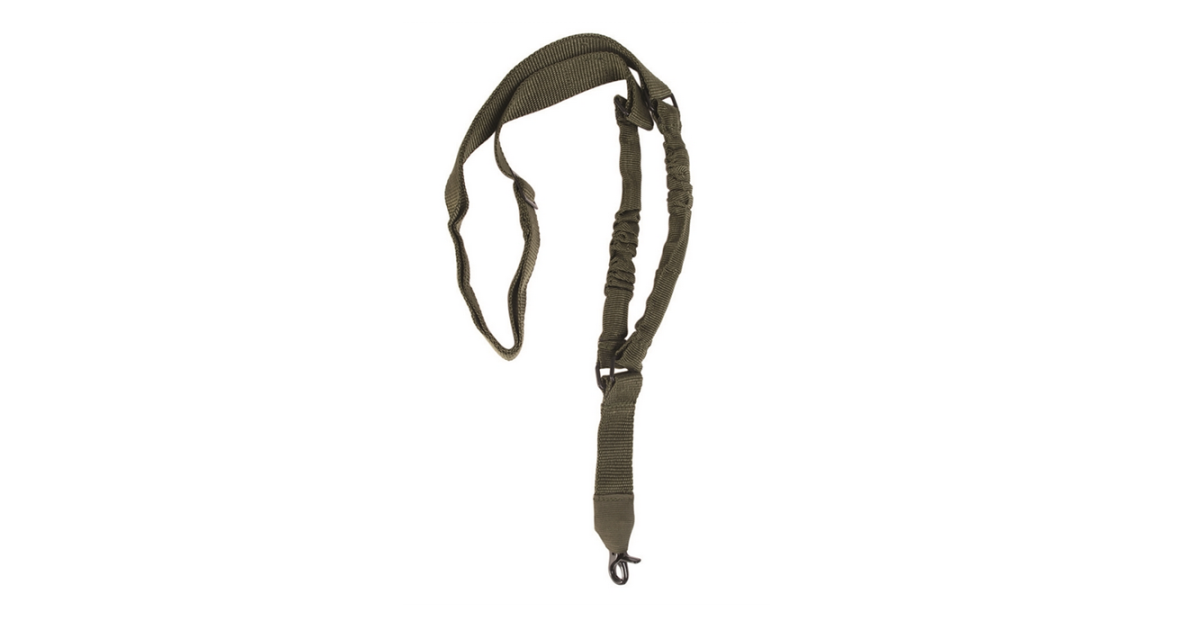 Mil-Tec single point weapon sling, bungee (Olive Drab) | Airsoft Shop