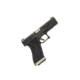 R18C Gen4 T5, metal slide, silver barrel, GBB, black (II. Grade quality)