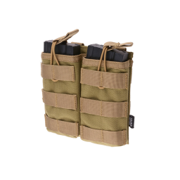 Magazine twin pouch open AK/M4/G36, tan