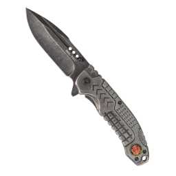 FIRE DEPT.' Knife, stone washed