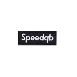 SPEEDQB BOX LOGO NÁŠIVKA - ČERNÁ