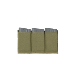 Elastic Triple SR25/M14/SCAR-H/HK417 Magazine Pouch - Olive