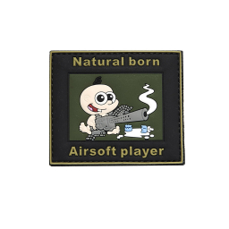 Natural Born Airsoft Player Patch, 3D