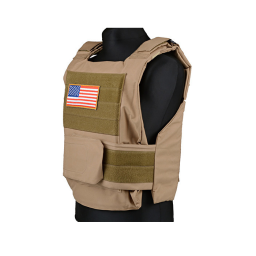 GFC MOLLE Body armor vest PBA - Tan