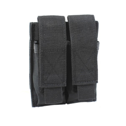 MOLLE Adjustable 2x Pistol Magazine Pouch Black