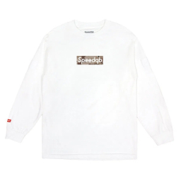 SpeedQB Desert Box T-shirt, Longsleeve - White