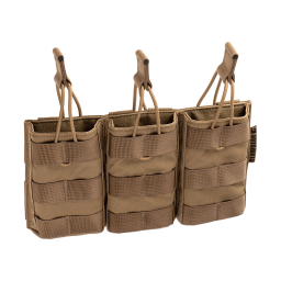 Open Triple AR15 Mag Pouch, Core - TAN