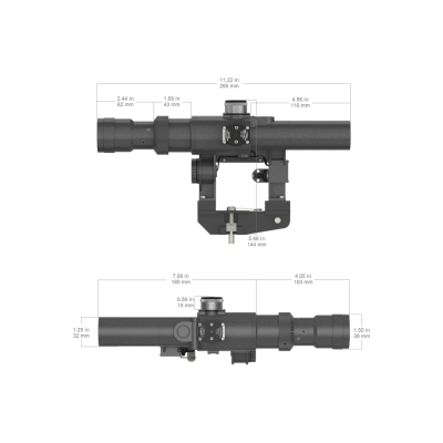                             SVD type Riffle Scope 3-9x24, FFP - Black                        