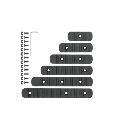 Rail Set 6-pack for Keymod &amp; M-LOK - Black                    