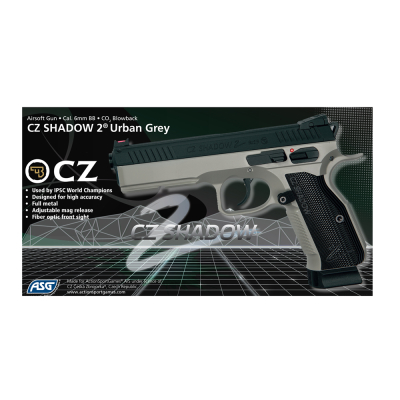                             CZ Shadow 2, CO2 Blow Back - Urban grey (II. Grade Quality)                        