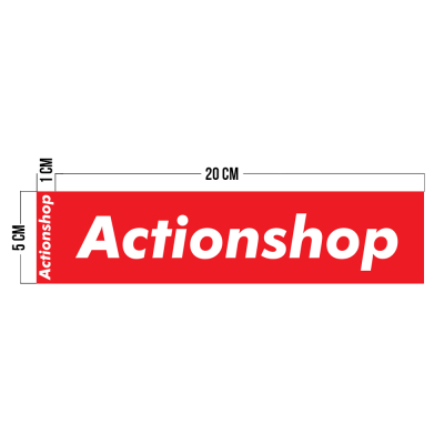 Samolepka &quot;Actionshop&quot;                    