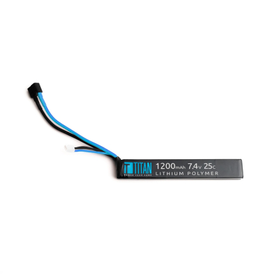                             Li-pol Baterie TITAN 7.4V, 1200mAh (25C) - Stick                        