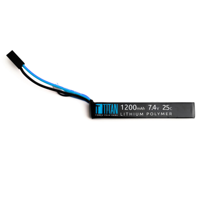                             Li-pol Baterie TITAN 7.4V, 1200mAh (25C) - Stick                        