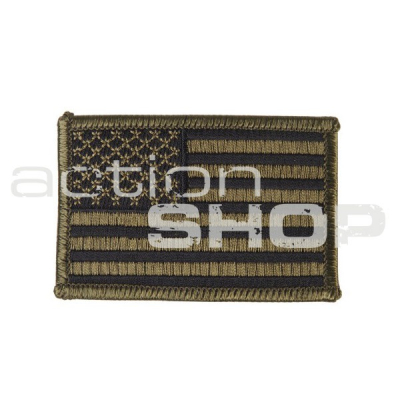 US flag left arm patch (olive)                    