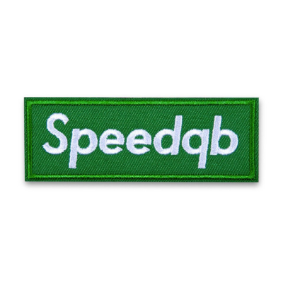 SPEEDQB BOX LOGO NÁŠIVKA - ZELENÁ                    