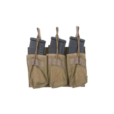                             Magazine pouch Open type 3-mags for AK, tan                        