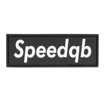 SPEEDQB BOX LOGO PVC NÁŠIVKA - ČERNÁ                    