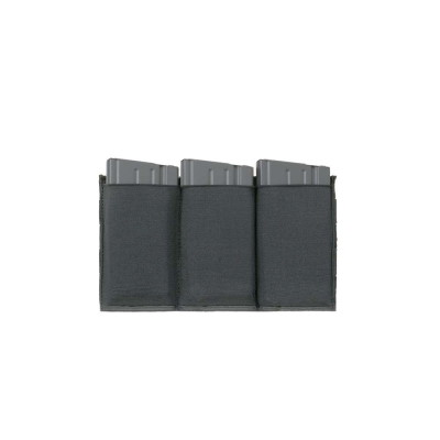 Elastic Triple SR25/M14/SCAR-H/HK417 Magazine Pouch - Black                    