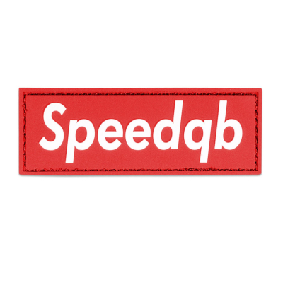 SPEEDQB BOX LOGO PVC PATCH - RED                    