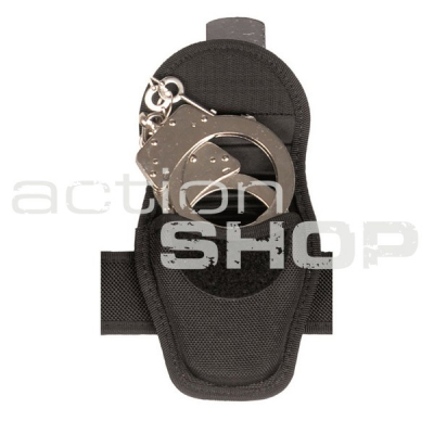 Mil-Tec POUCH FOR SEC.HAND CUFFS W/ VELCRO, black                    