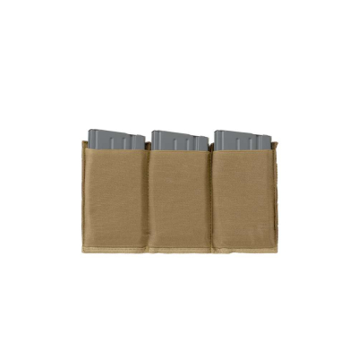 Elastic Triple SR25/M14/SCAR-H/HK417 Magazine Pouch - Coyote                    