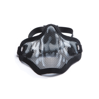 Wire Face Mask with Skull, Black                    