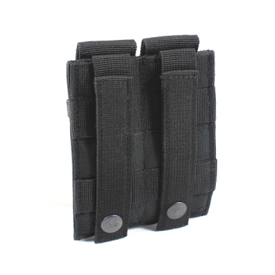                             MOLLE Adjustable 2x Pistol Magazine Pouch Black                        