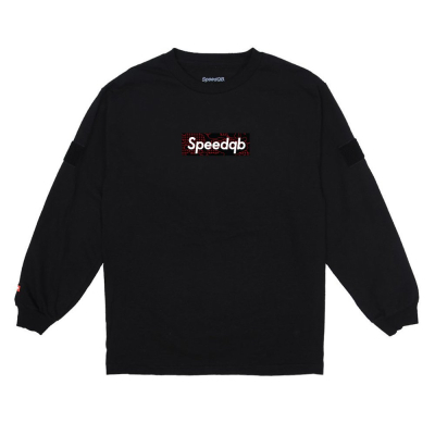                             SpeedQB Desert Box T-shirt, Longtsleeve - Black                        