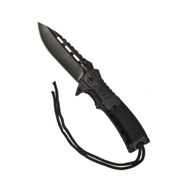 Knife Paracord W.Fire Starter, black                    